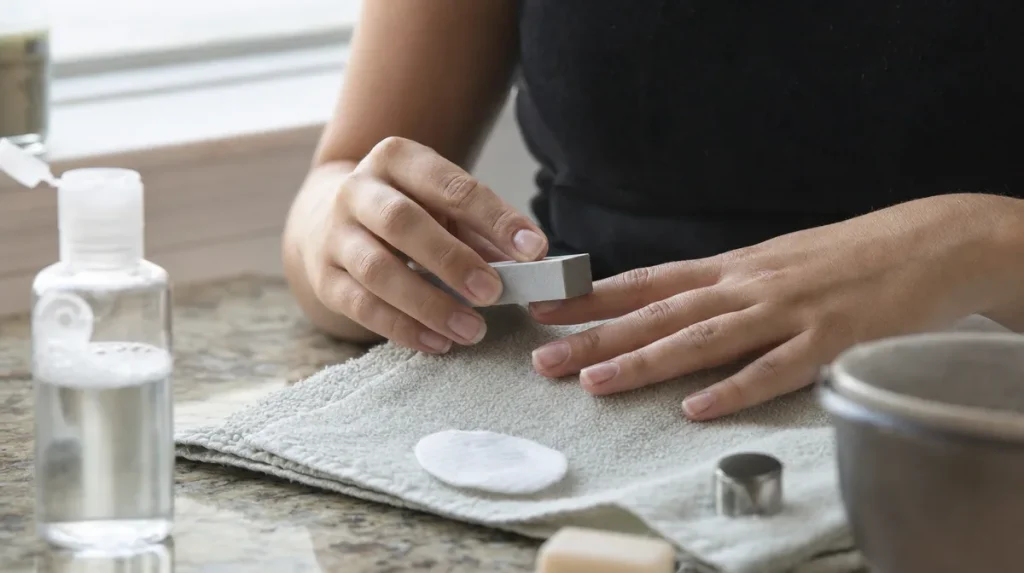 Preparing the nail plate properly